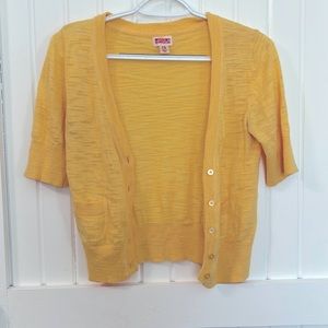 Mossimo Yellow Cardigan